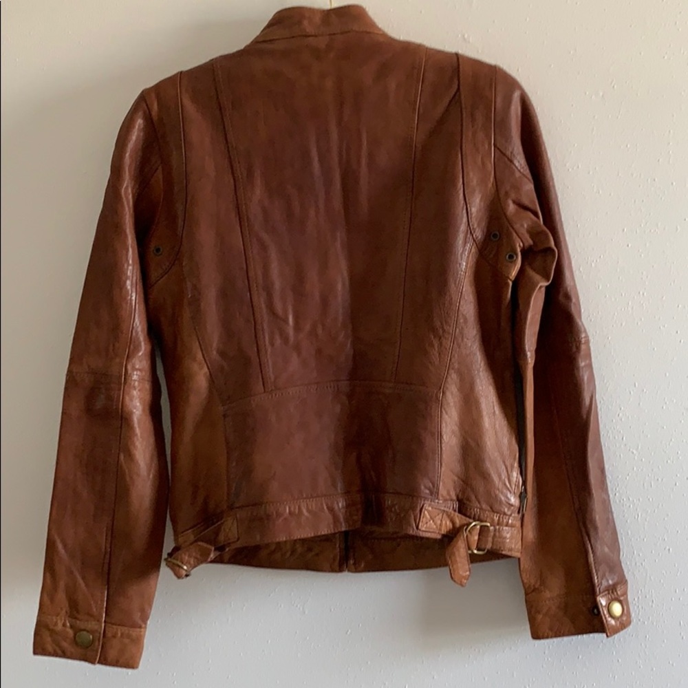 Banana Republic Brown Leather Jacket - Picture 2 of 5